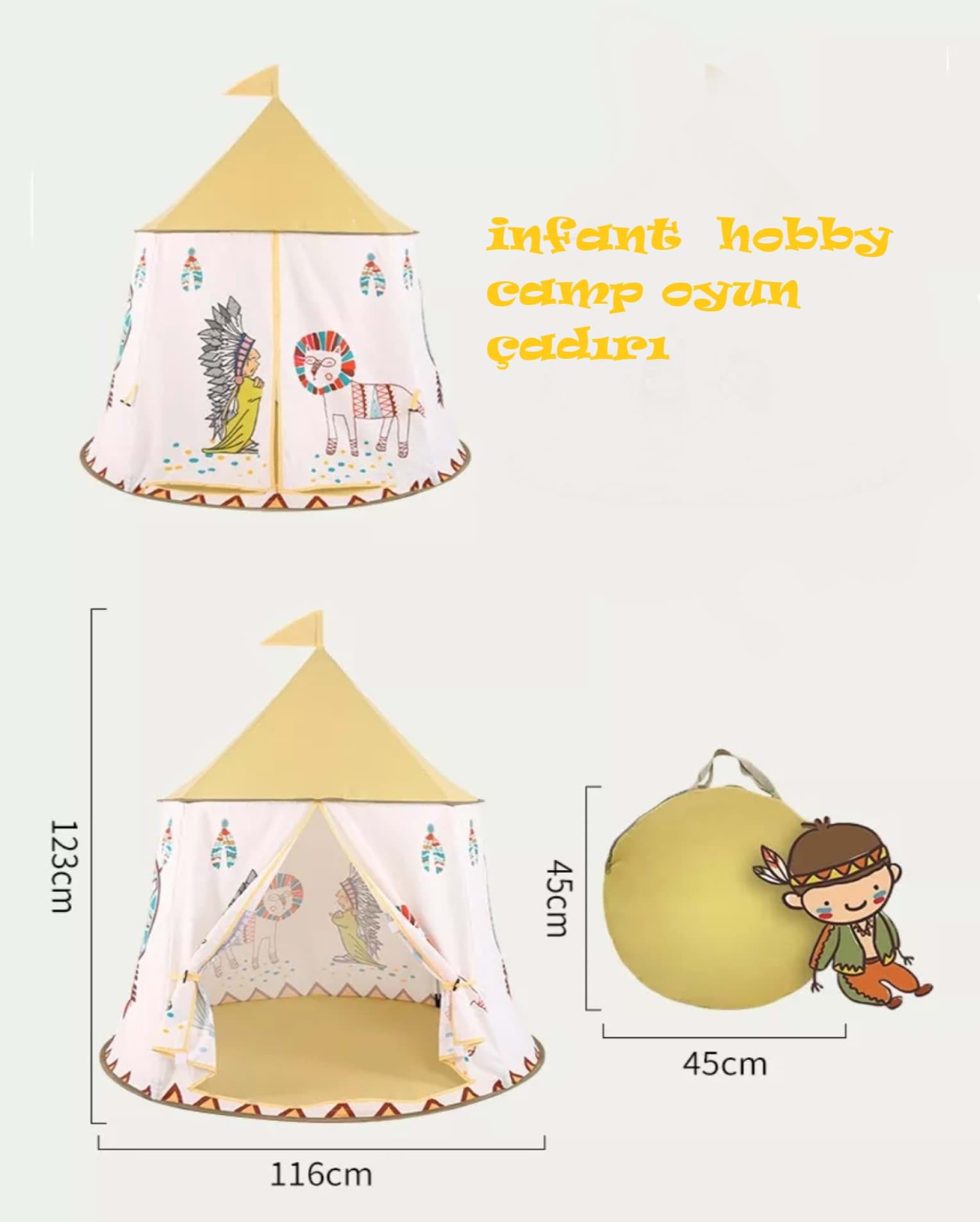 İnfant Hobby Camp Katlanabilir Oyun Çadırı Oyun Evi  resmi